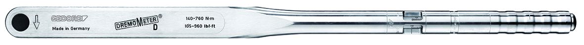8563-10 Gedore Click Torque Wrench, 155 To 760 Nm, 3/4 in Drive, Square Drive, 812mm Overall