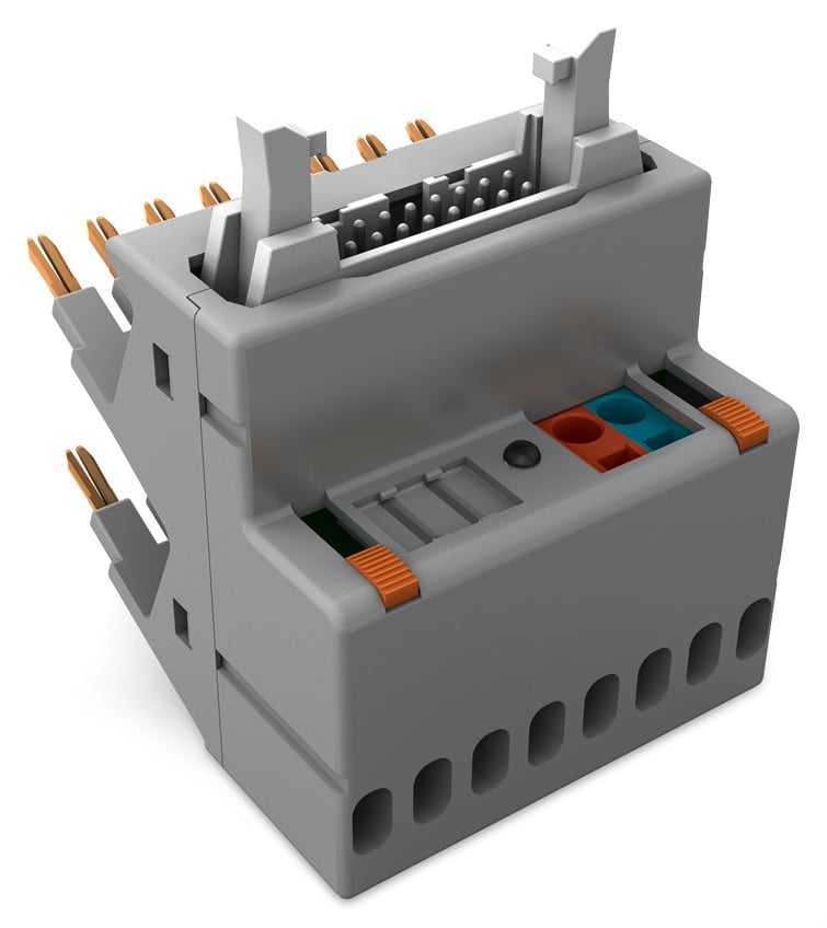 WAGO 857 Series 14-Contact Male Interface Module, DIN 41651 Connector, Plug-in, 3A