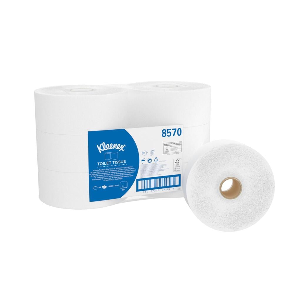 KLEENEX 6 rolls of 500 Sheets Toilet Roll, 2