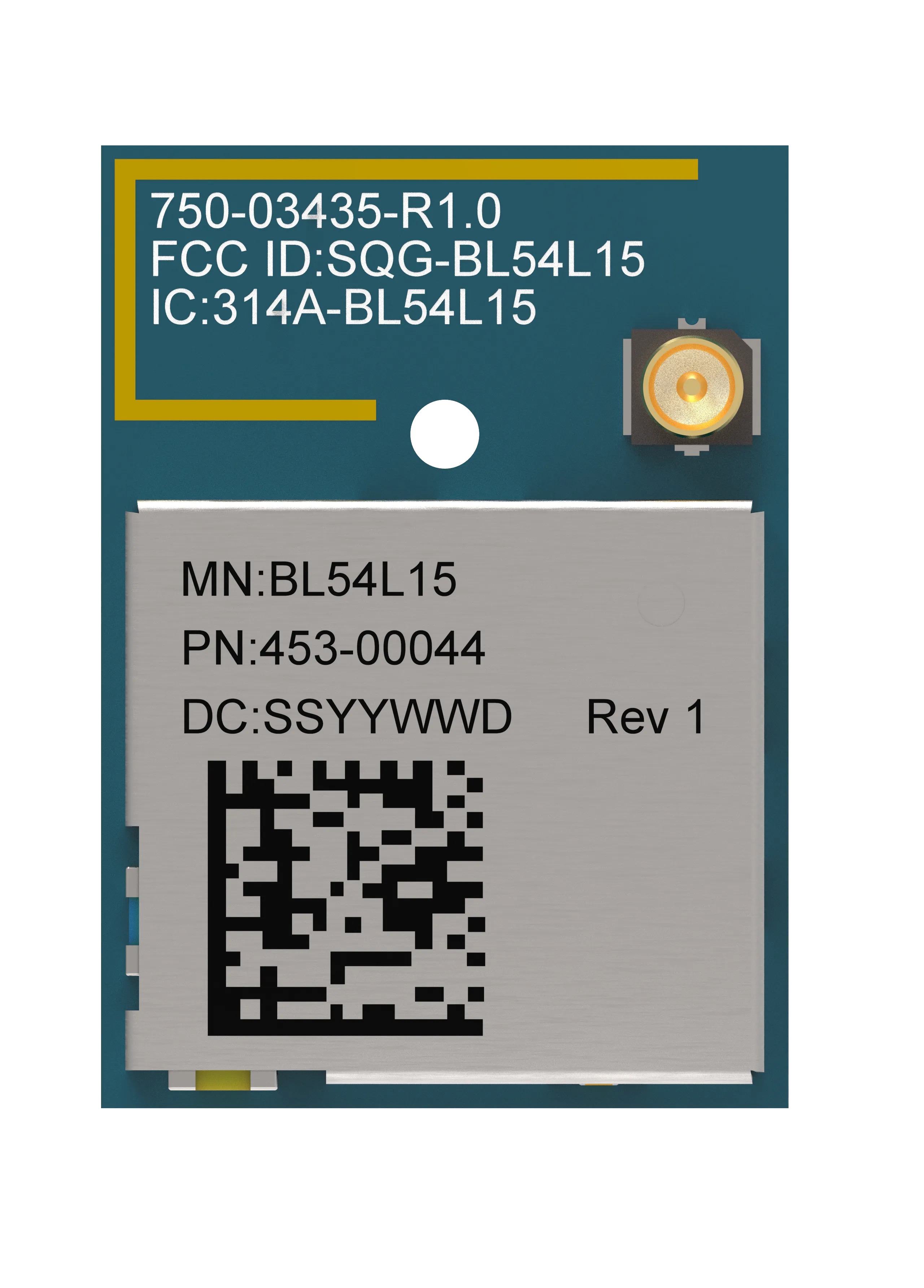 Ezurio BL54L15 (Nordic nRF54L15), Cut Tape, MHF4 Connector, Module BL54L15 Bluetooth Module for BL54 Bluetooth Module