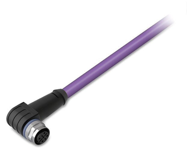WAGO Female 5 way M12 to Unterminated Unterminated Actuator/Sensor Cable, 2 m