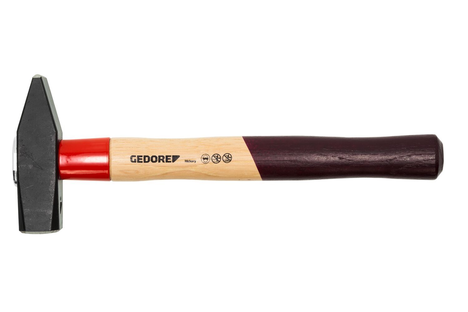 Gedore Forged Alloy Head Engineer Hammer with Hickory Wood Handle, 1000 g
