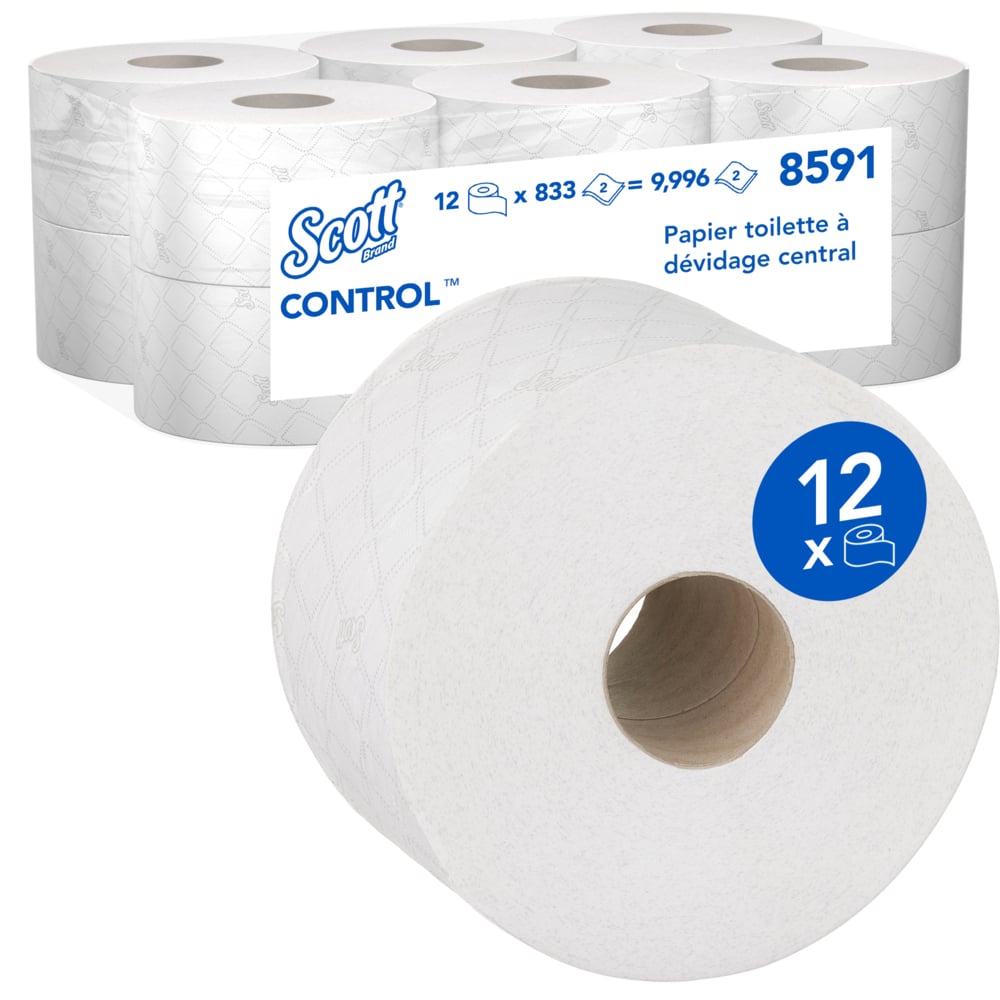 SCOTT 12 rolls of 9996 Sheets Toilet Roll