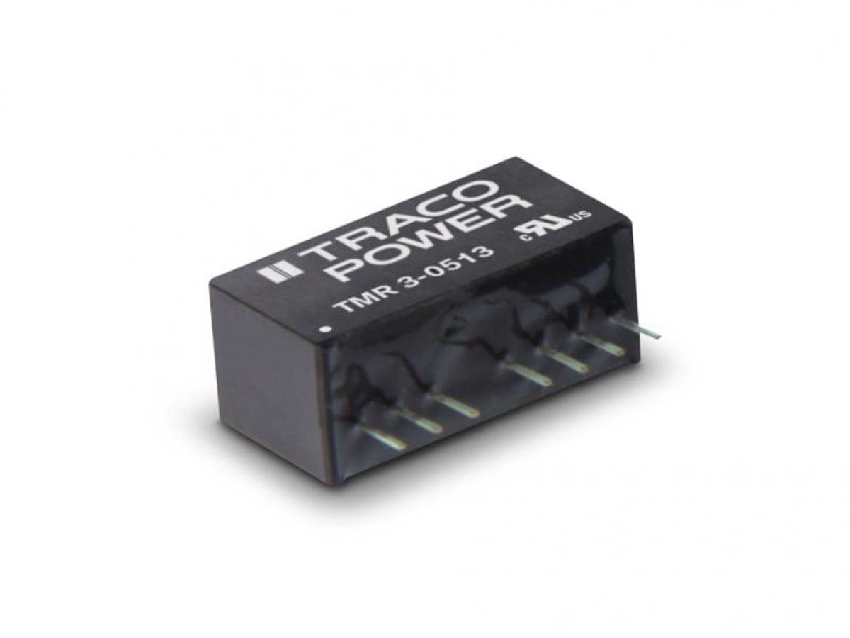 TRACOPOWER TMR 3 DC-DC Converter, -5V dc/ 300mA Output, 18 → 36 V dc Input, 3W, Through Hole, +85°C Max Temp