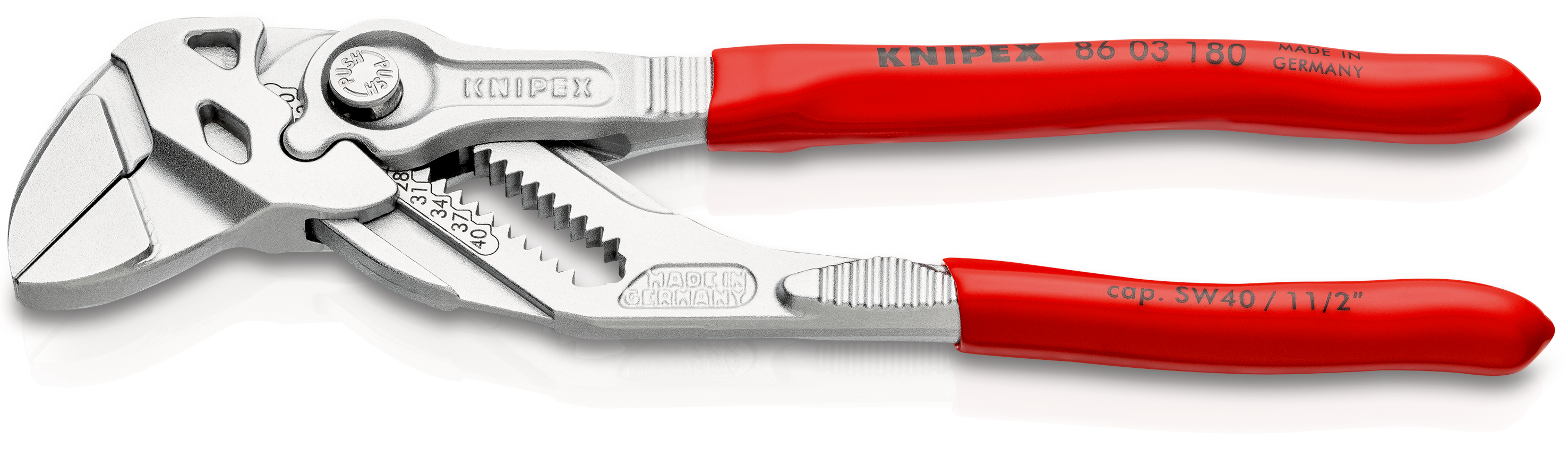 Knipex 1-Piece Plier Wrench, 180 mm Overall