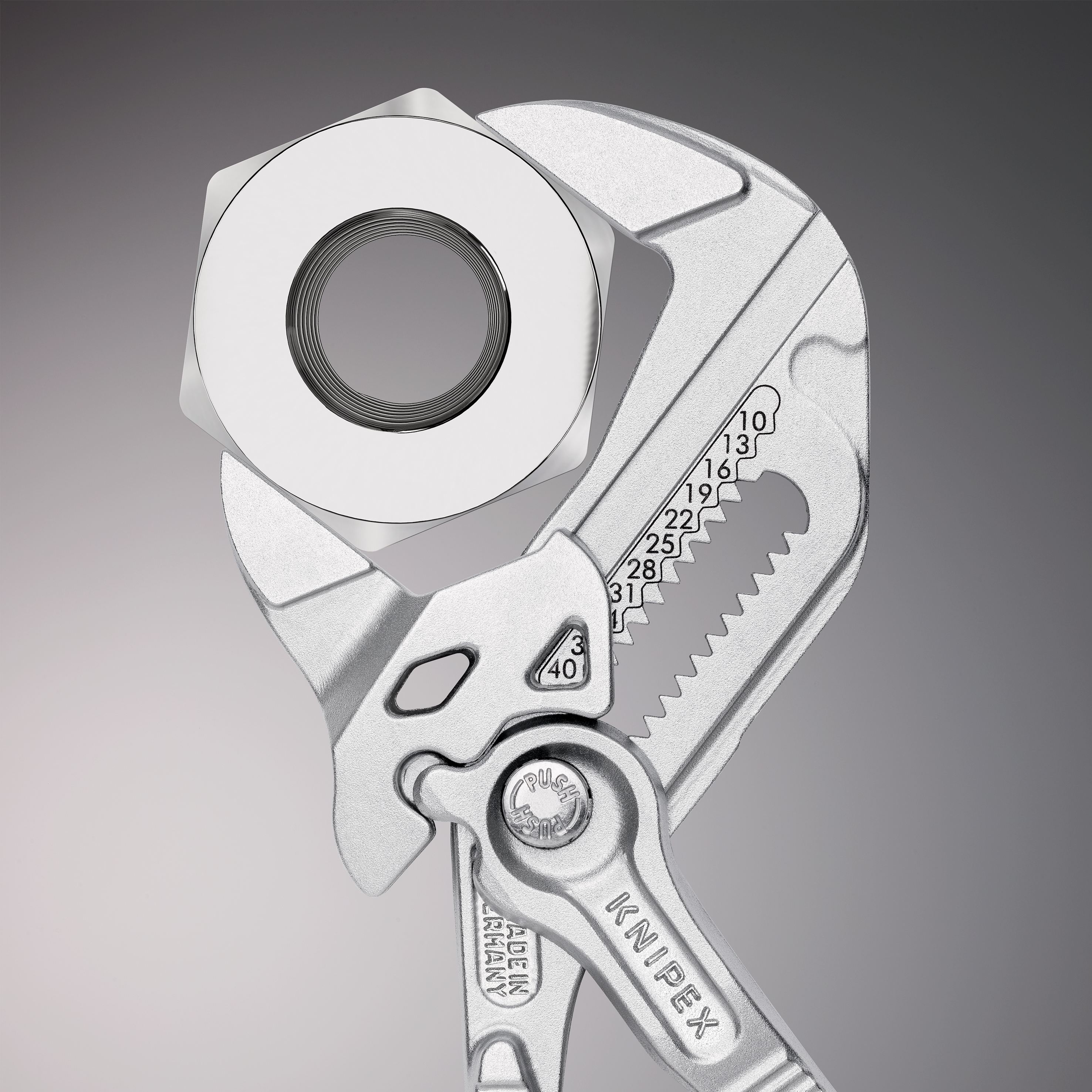 86-03-180 Knipex 1-Piece Plier Wrench, 180 mm Overall