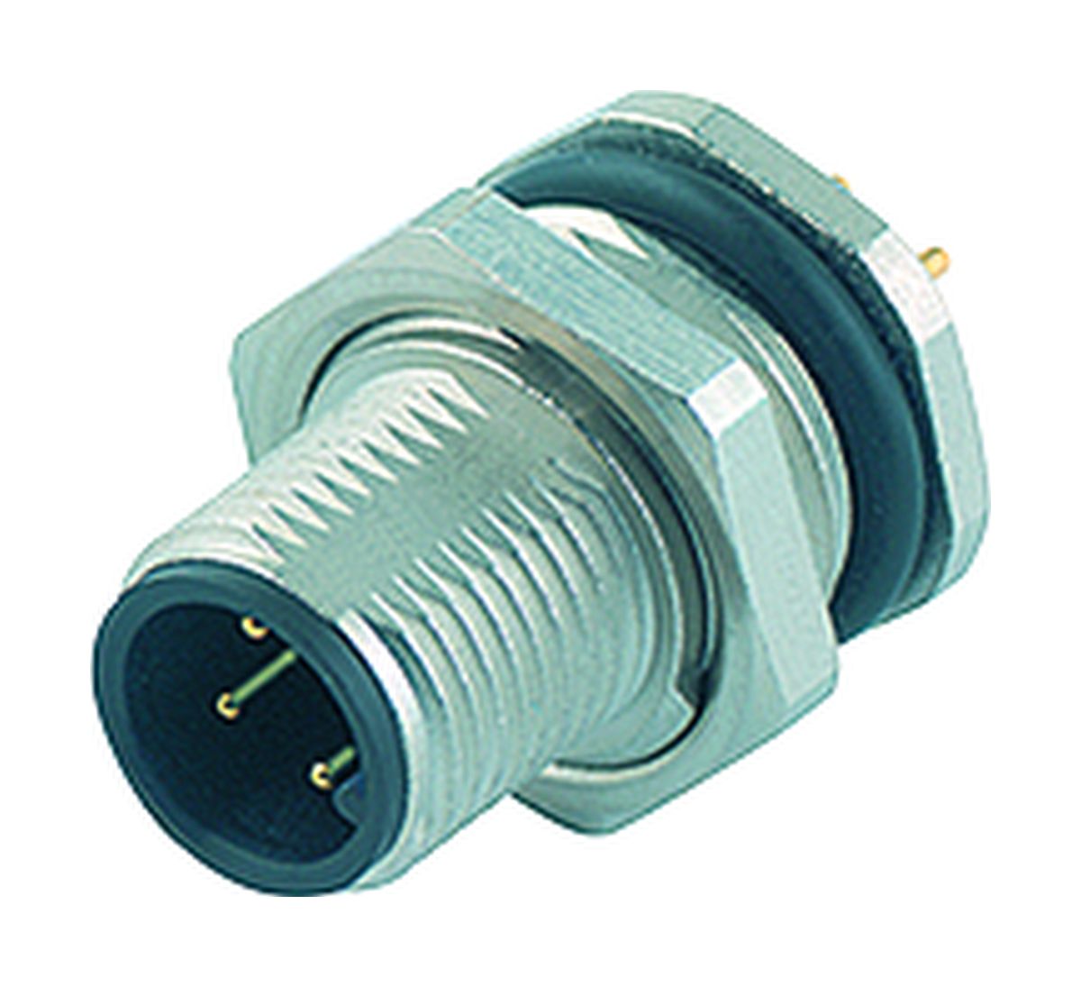 binder Connector, 4 Contacts, Panel Mount, Plug, Male, IP68, 763 Series
