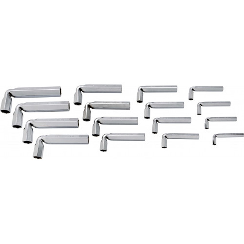 SAM 16-Piece Box Wrench Set, 8 to 24 mm, Carbon Steel
