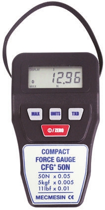 Mecmesin 860-021 Force Gauge 500 Hz RS232, Range: 860, Resolution: 0.05 N UKAS