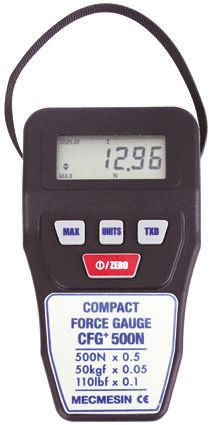 Mecmesin 860-023 Force Gauge 500 Hz RS232, Range: 860, Resolution: 0.5 N UKAS