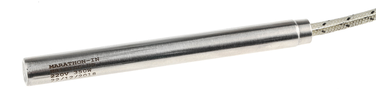860-6870 RS PRO Heating Element, 100 mm, Cartridge Heater, 350 W, 220V ac