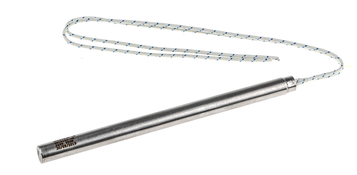 RS PRO Heating Element, 150 mm, Cartridge Heater, 300 W, 220V ac
