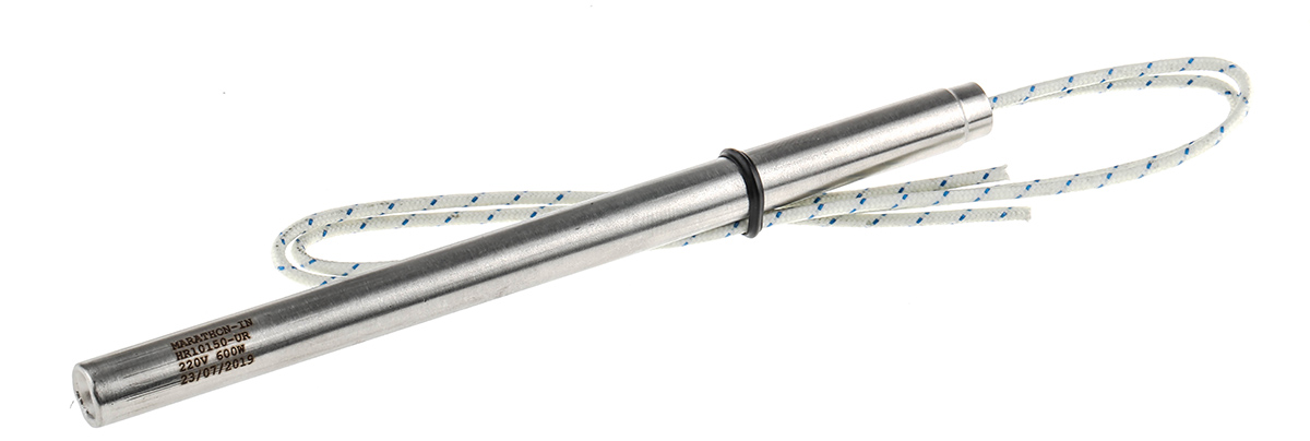 RS PRO Heating Element, 150 mm, Cartridge Heater, 600 W, 220V ac