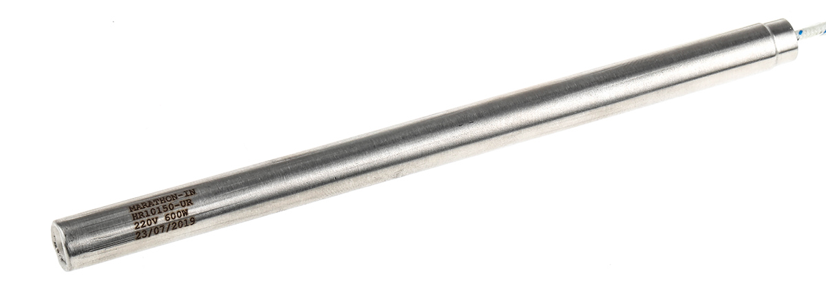 860-7167 RS PRO Heating Element, 150 mm, Cartridge Heater, 600 W, 220V ac