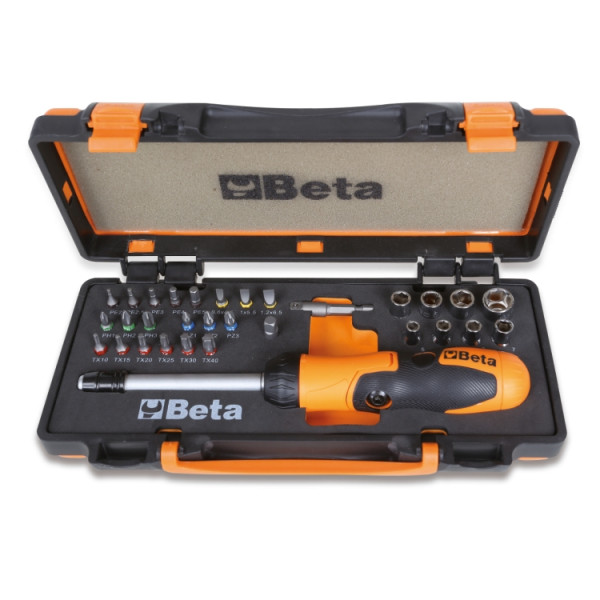 BETA 38-Piece 1/4 in Hexagon Socket Socket Set VDE/1000V Approved