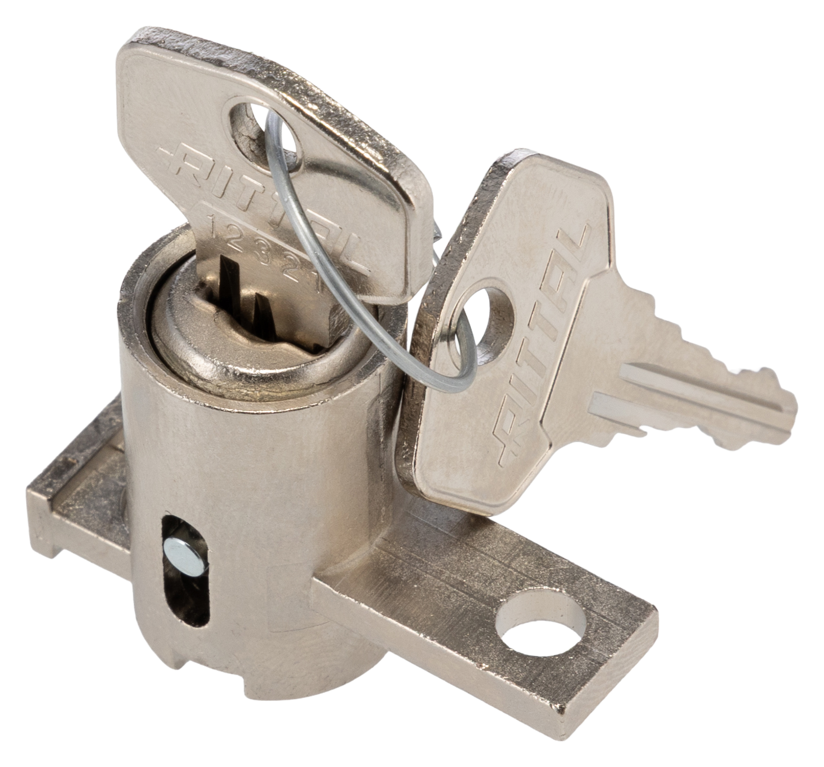 Rittal Silver Lock Insert, Mini Handle