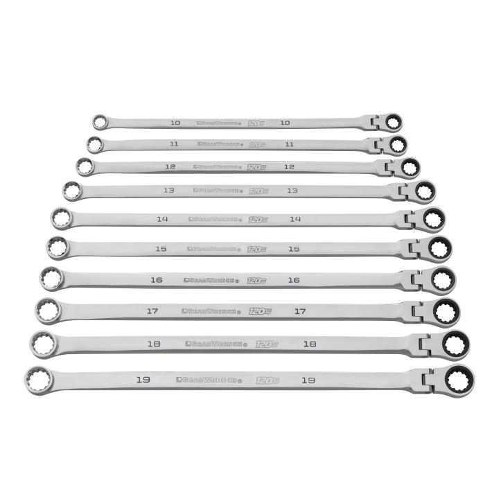 GearWrench 10-Piece Spanner Set, 19, 17, 15, 13, 16, 18, 11, 14, 12, 10, Alloy Steel