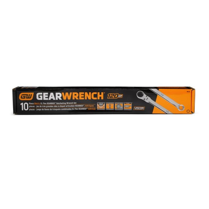 86126 GearWrench 10-Piece Spanner Set, 19, 17, 15, 13, 16, 18, 11, 14, 12, 10, Alloy Steel