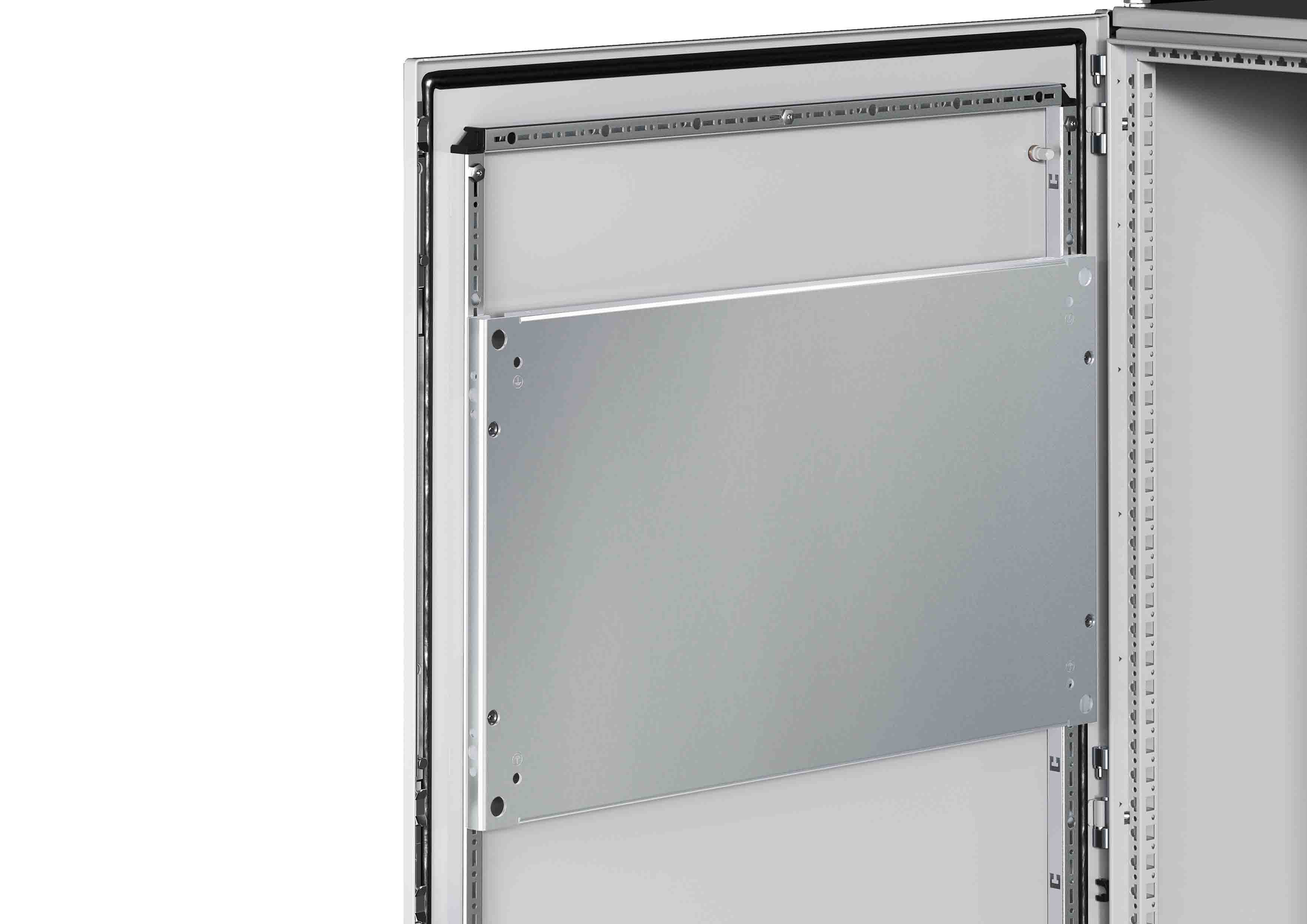 Rittal RAL 7035 Sheet Steel Partial Mounting Plate 800mm