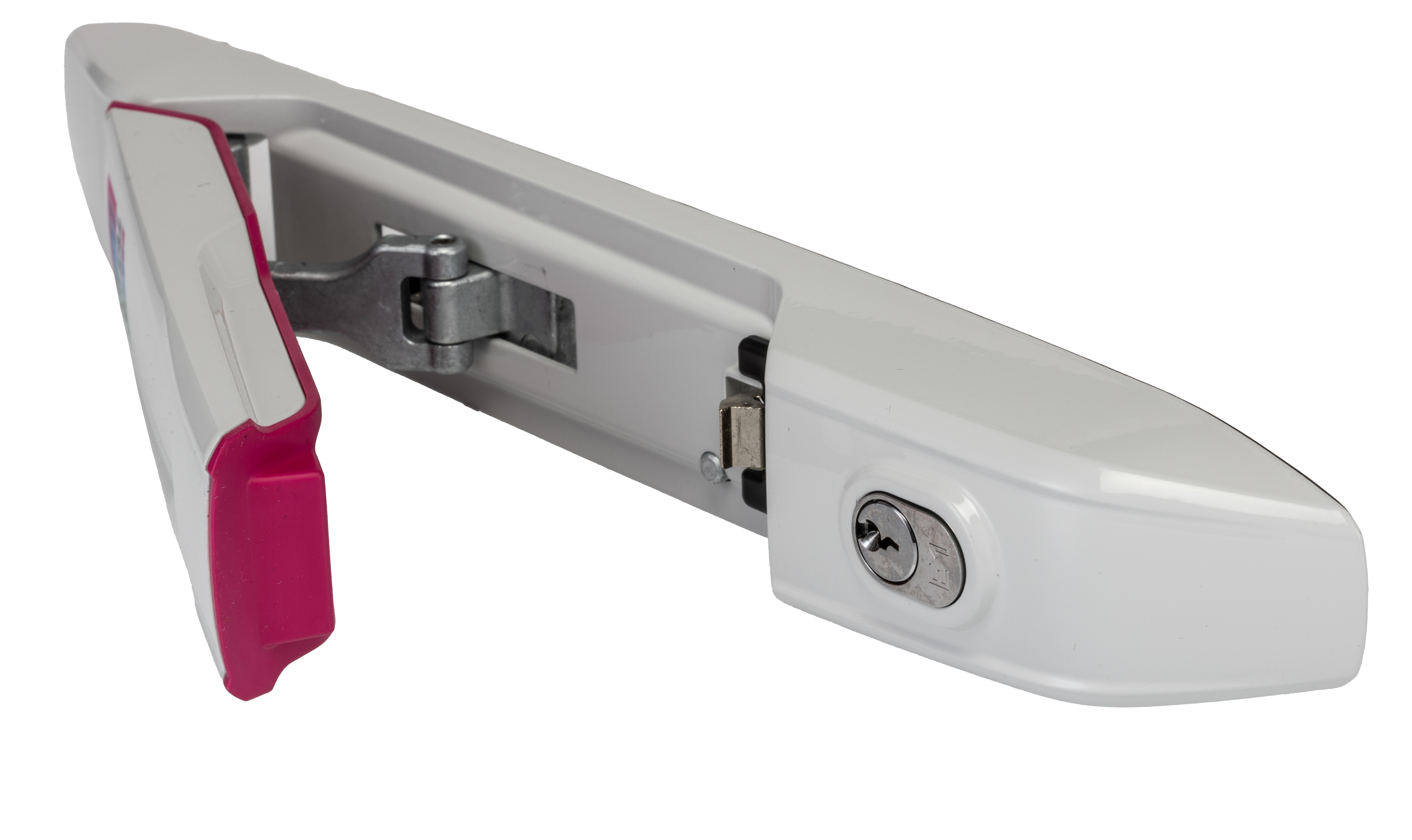 8618240 Rittal RAL 7035 Die Cast Zinc Locking Handle, Swing