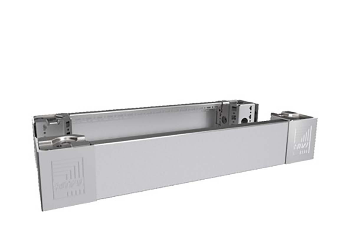 Rittal Grey Stainless Steel Base Panel 400mm