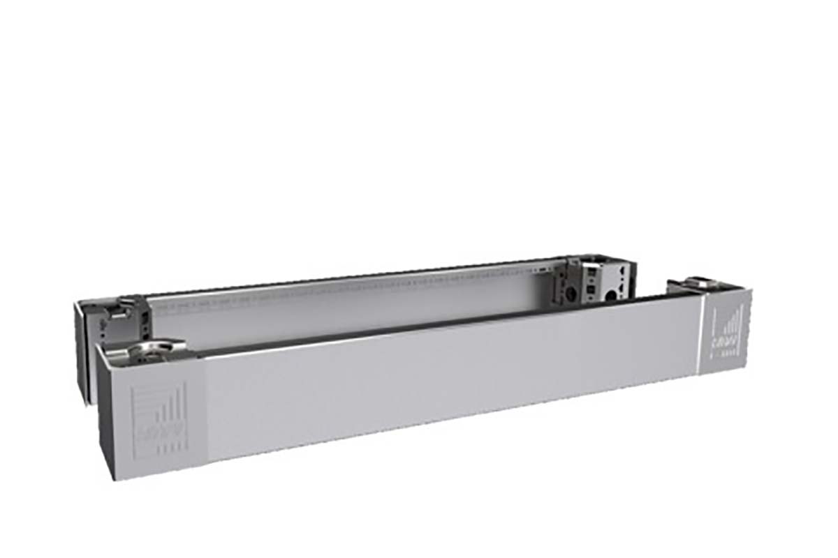 Rittal Grey Stainless Steel Base Panel 500mm