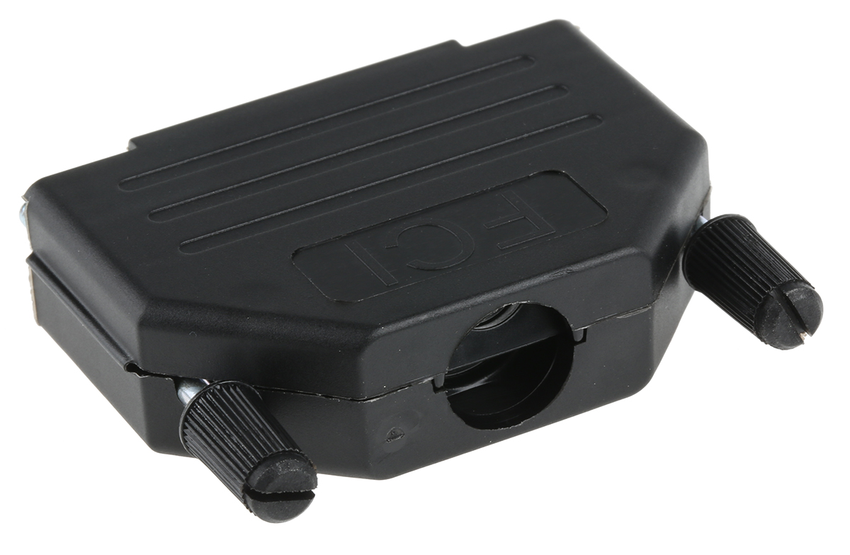 Amphenol Communications Solutions BLF Series Plastic Straight D-Sub Backshell, 25 Way Strain Relief