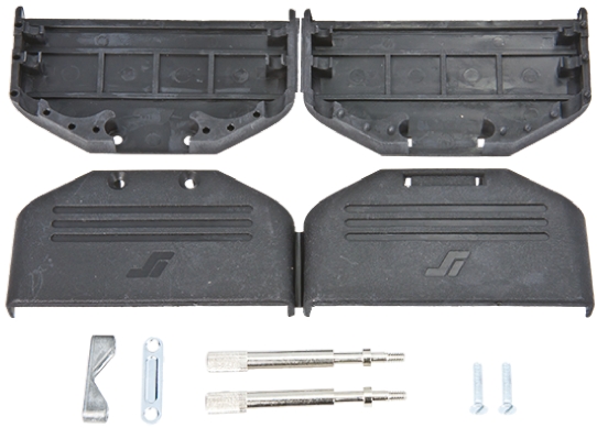 Amphenol Communications Solutions BLF Series Nylon Straight D-Sub Backshell, 25 Way Strain Relief