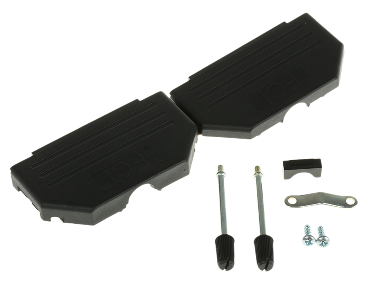 Amphenol Communications Solutions BLF Series Nylon Straight D-Sub Backshell, 37 Way Strain Relief