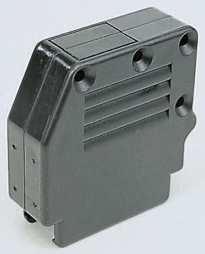 Amphenol Communications Solutions 863093C Series Thermoplastic Angled, Straight D-Sub Backshell, 9 Way Strain Relief