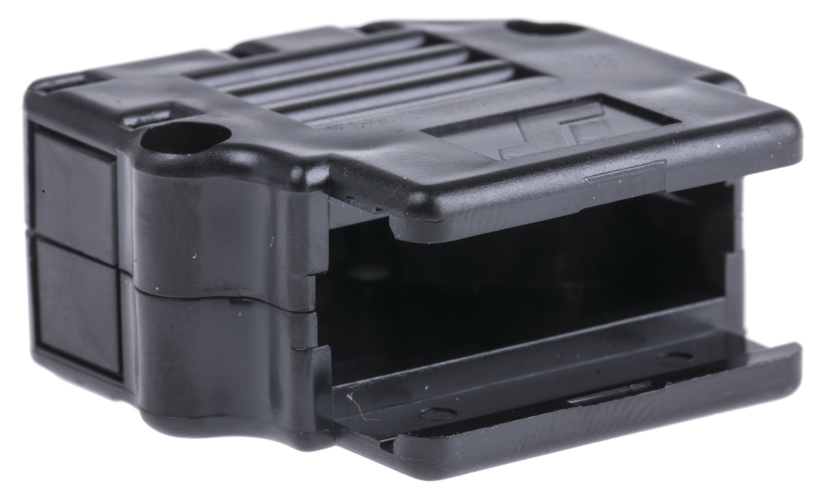 863093c15alf Amphenol Communications Solutions 863093C Series Thermoplastic Angled, Straight D-Sub Backshell, 15 Way Strain Relief