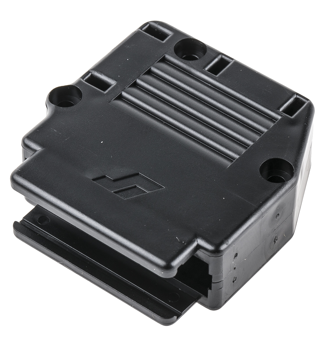 Amphenol Communications Solutions 863093C Series Thermoplastic Angled, Straight D-Sub Backshell, 25 Way Strain Relief