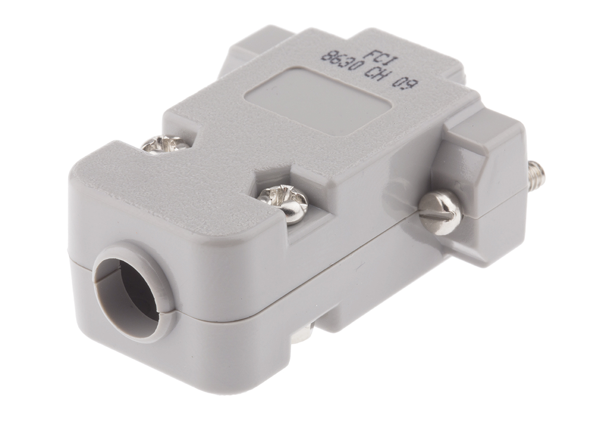 8630ch09unclf Amphenol Communications Solutions 8630CH Series Thermoplastic Straight D-Sub Backshell, 9 Way