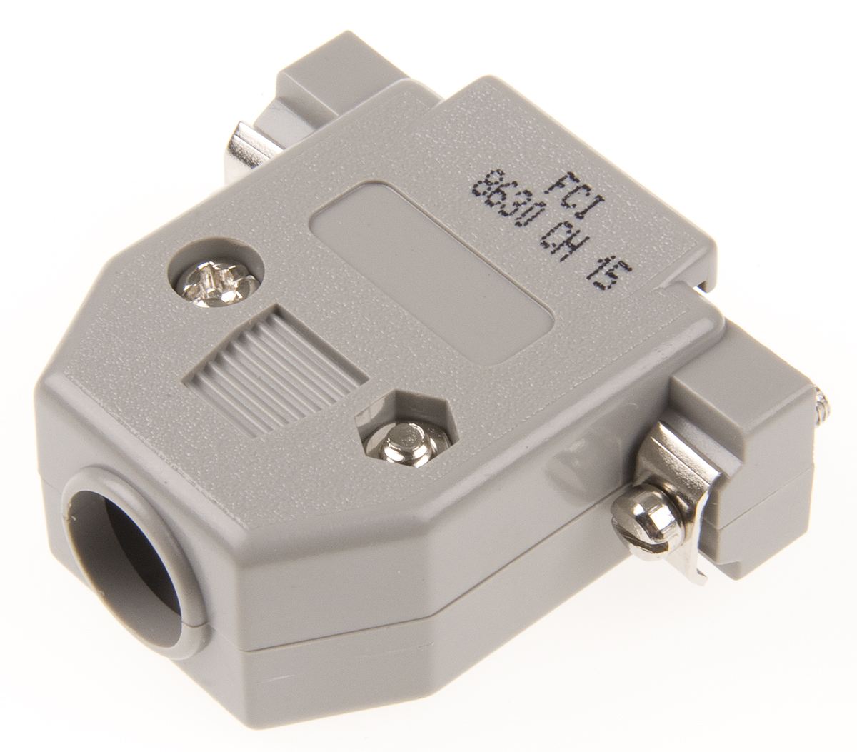 8630ch15m3lf Amphenol Communications Solutions 8630CH Series Thermoplastic Straight D-Sub Backshell, 15 Way