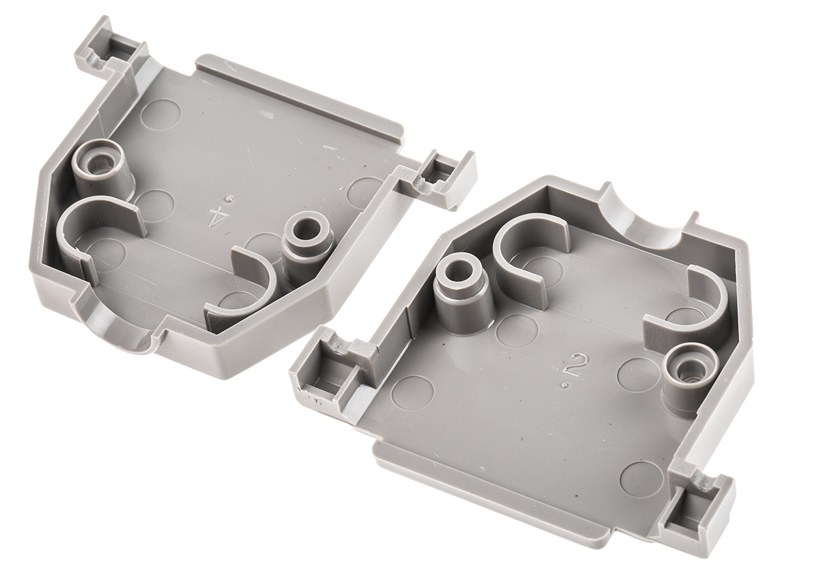 Amphenol Communications Solutions 8630CH Series Thermoplastic Straight D-Sub Backshell, 25 Way