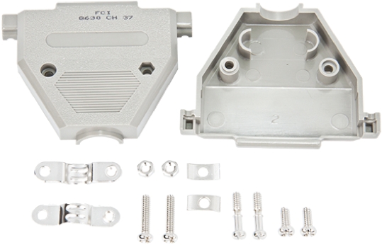 Amphenol Communications Solutions 8630CH Series Thermoplastic Straight D-Sub Backshell, 37 Way