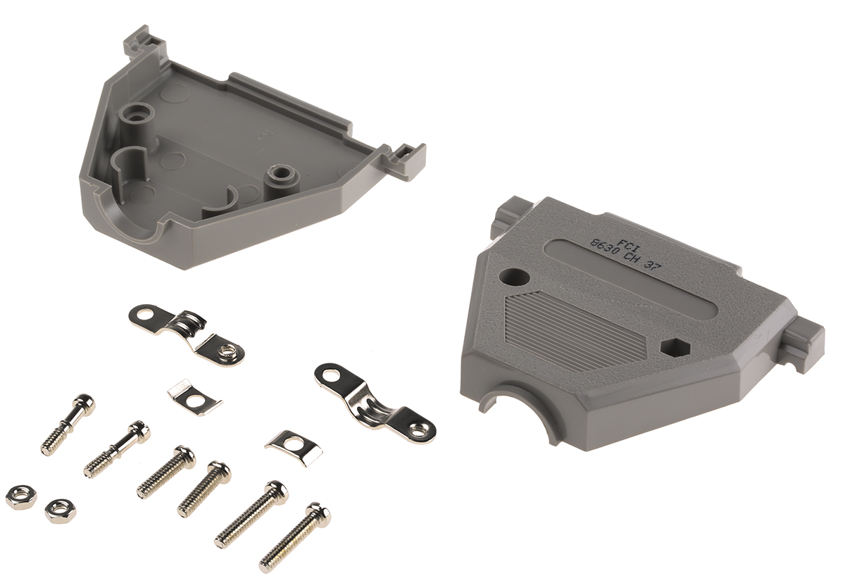 Amphenol Communications Solutions 8630CH Series Thermoplastic Straight D-Sub Backshell, 37 Way