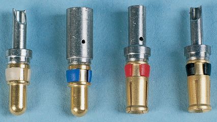 Amphenol ICC, DW Series, Male Solder D-Sub Connector Power Contact, Gold over Nickel Power 8 AWG