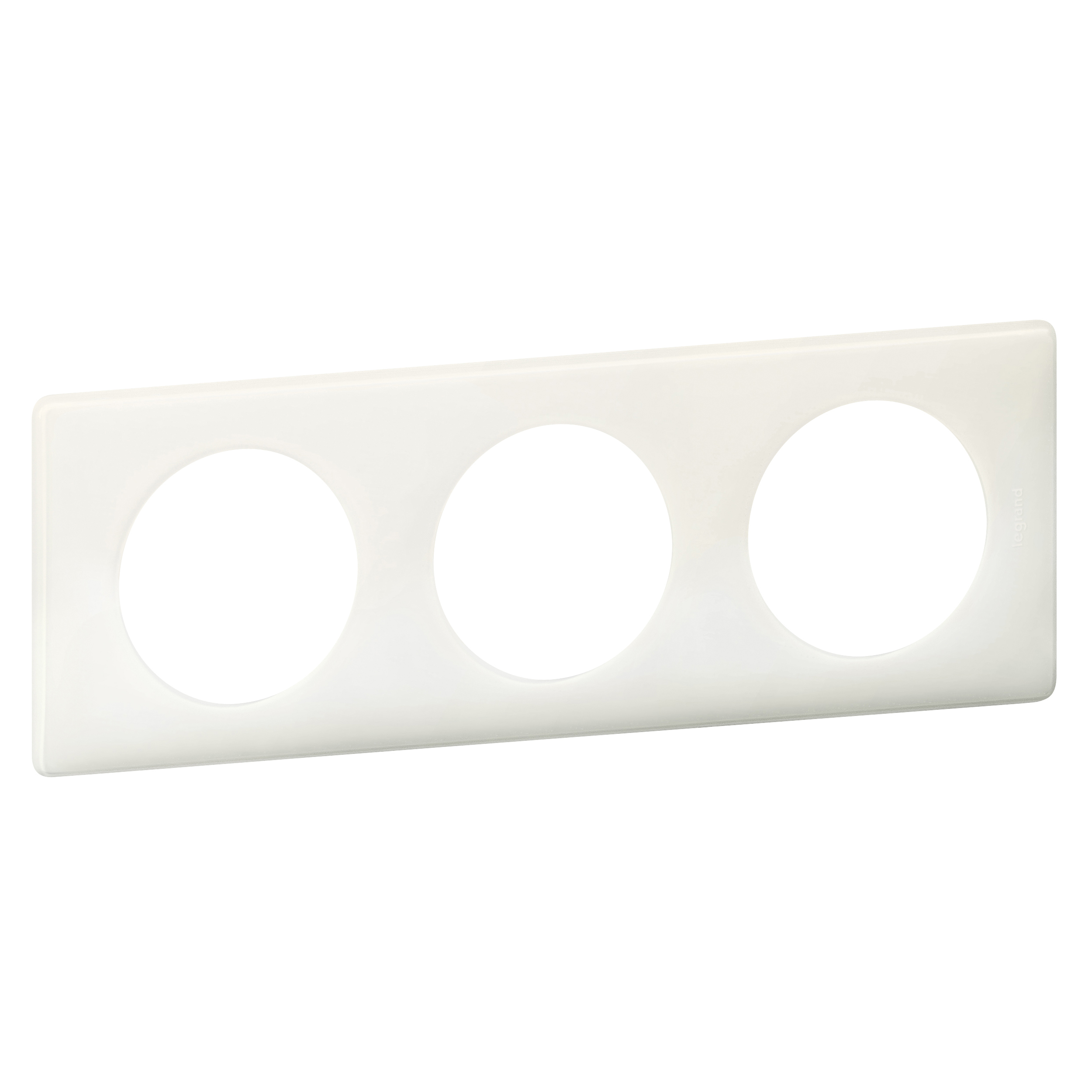 Legrand White 3 Gang Plastic Gang Plate