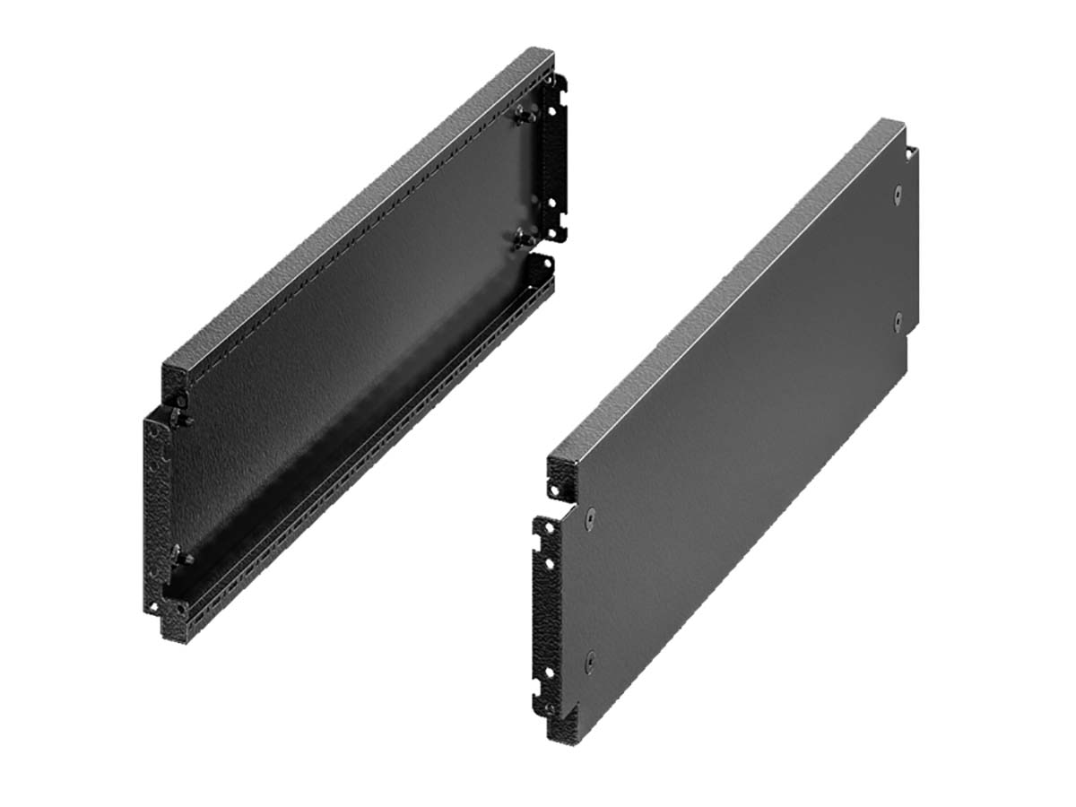 Rittal Black Steel Rack Panel, 40 HP 1000 mm 200mm