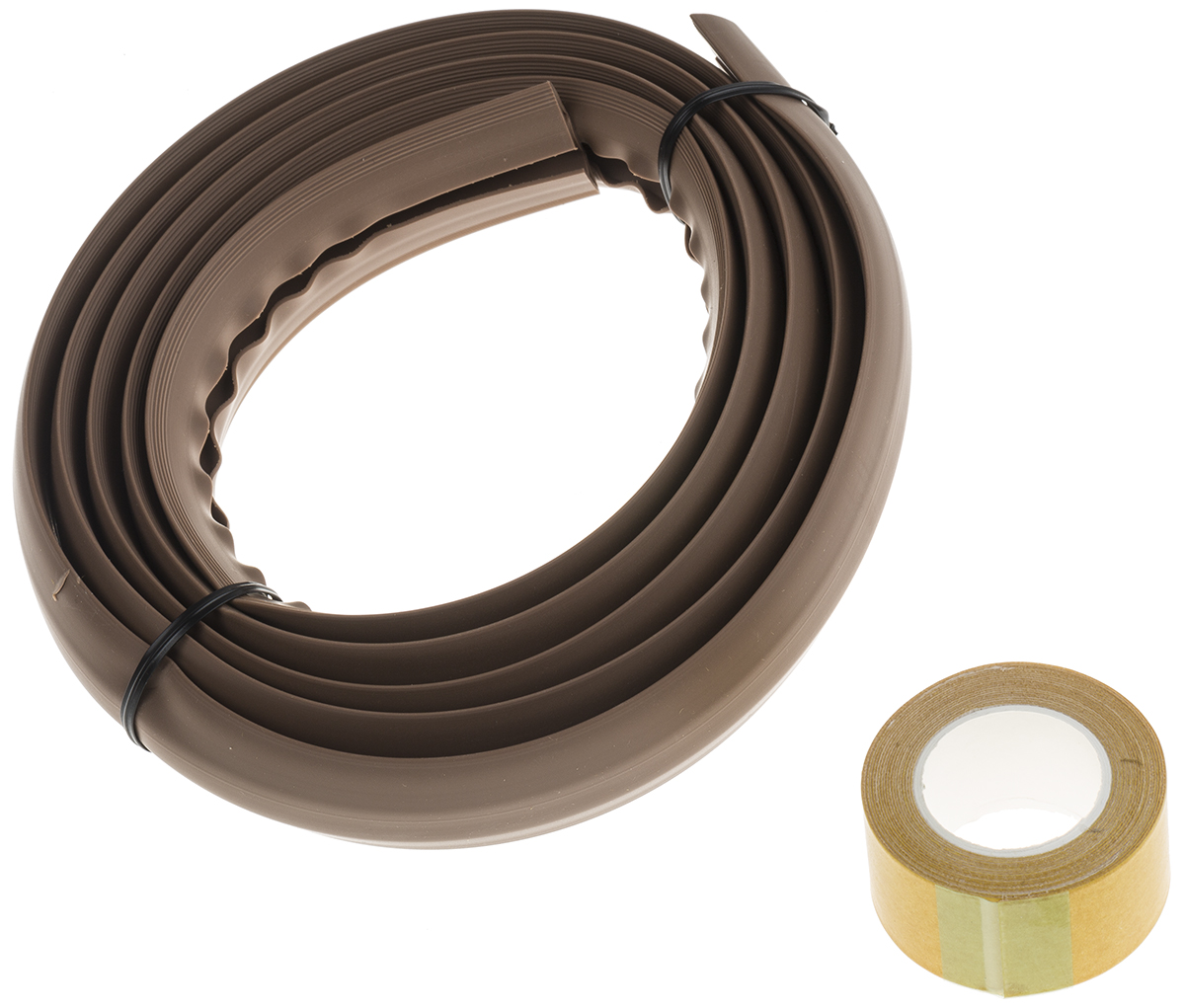 RS PRO 1.83 m Brown Cable Cover in Polyvinyl Chloride, 7.4 mm ID