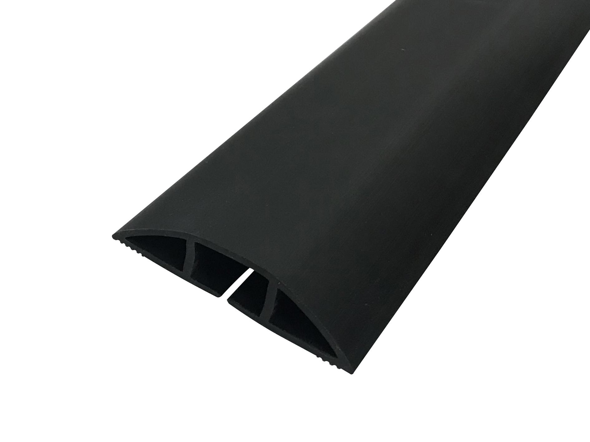RS PRO 1.83 m Black Cable Cover in Polyvinyl Chloride, 14.8 mm ID