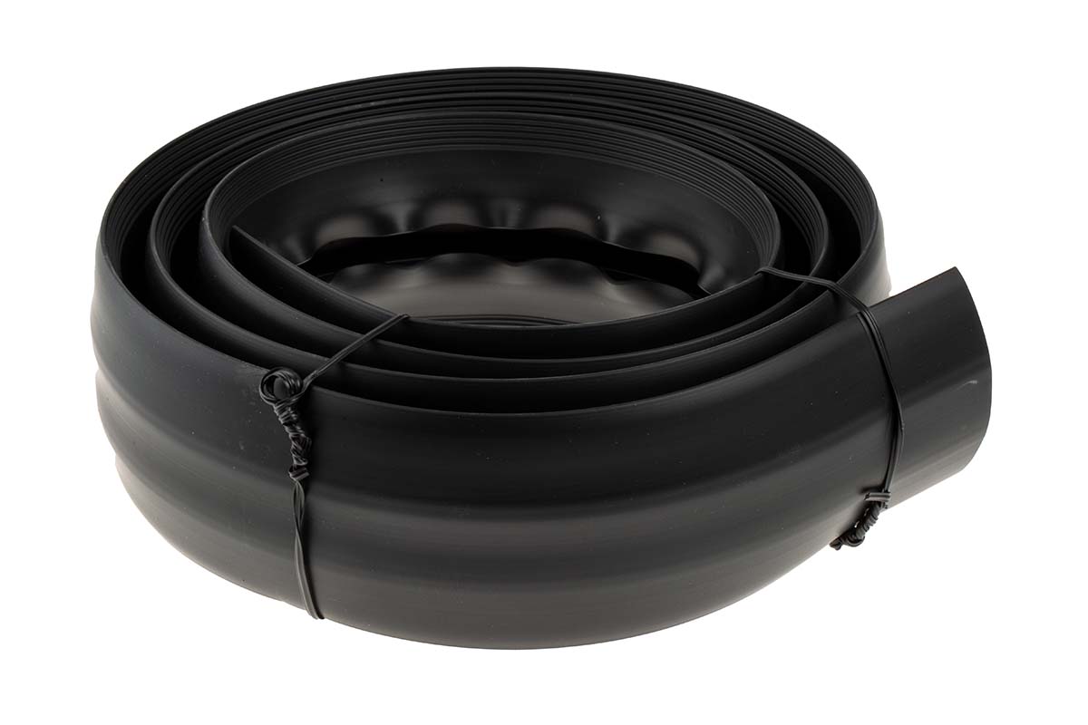 RS PRO 1.83 m Black Cable Cover in Polyvinyl Chloride, 19 mm ID