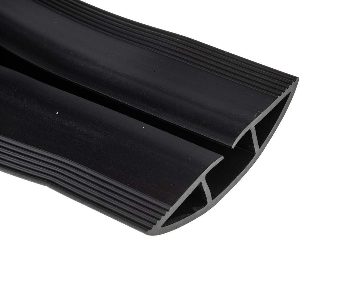 865-9528 RS PRO 1.83 m Black Cable Cover in Polyvinyl Chloride, 19 mm ID