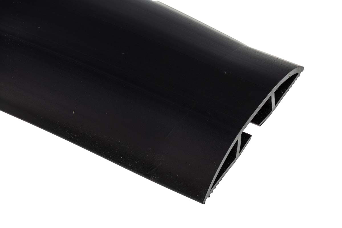 865-9543 RS PRO 1.83 m Black Cable Cover in Polyvinyl Chloride, 22 mm ID