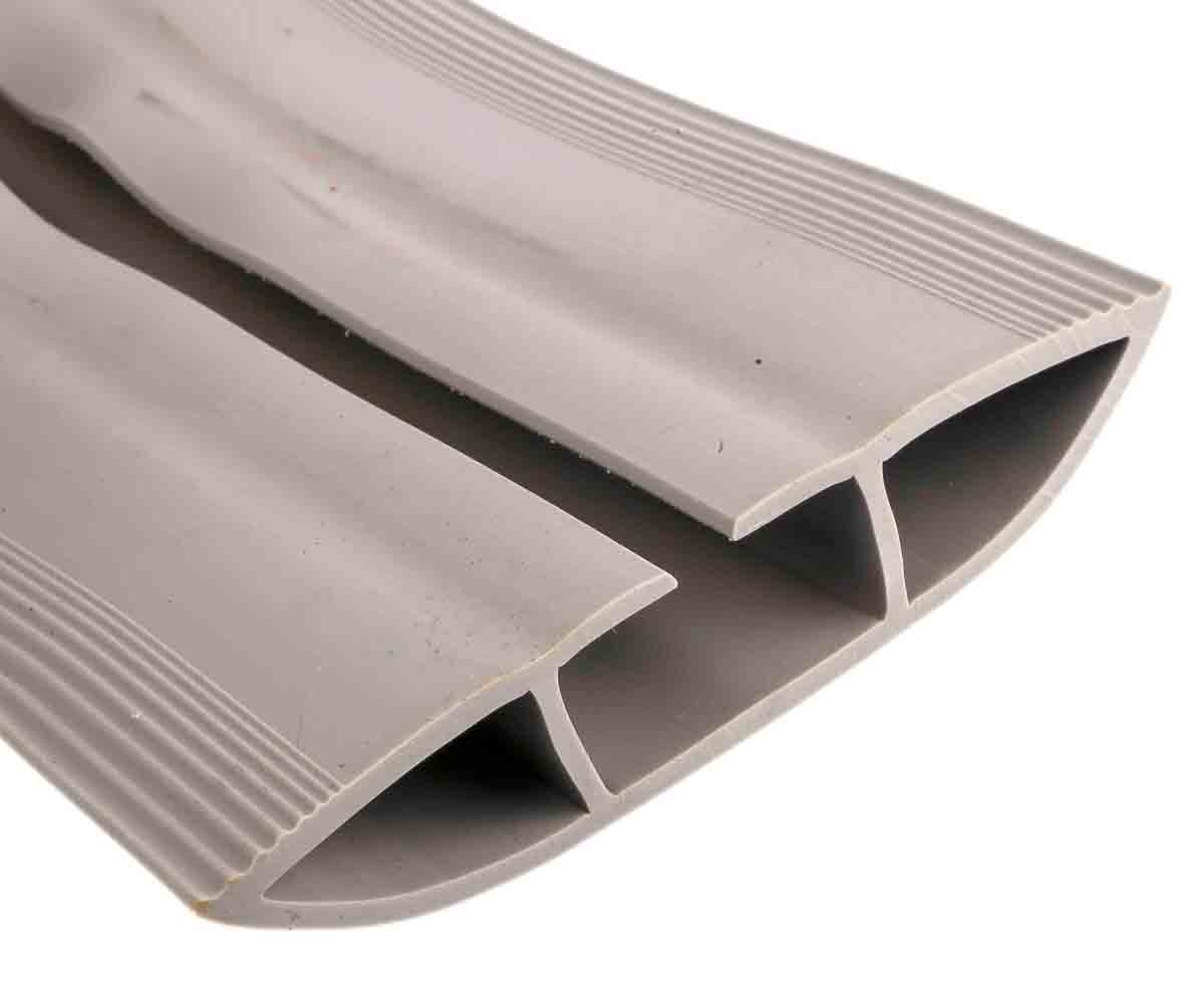 865-9546 RS PRO 1.83 m Grey Cable Cover in Polyvinyl Chloride, 29.4 mm ID