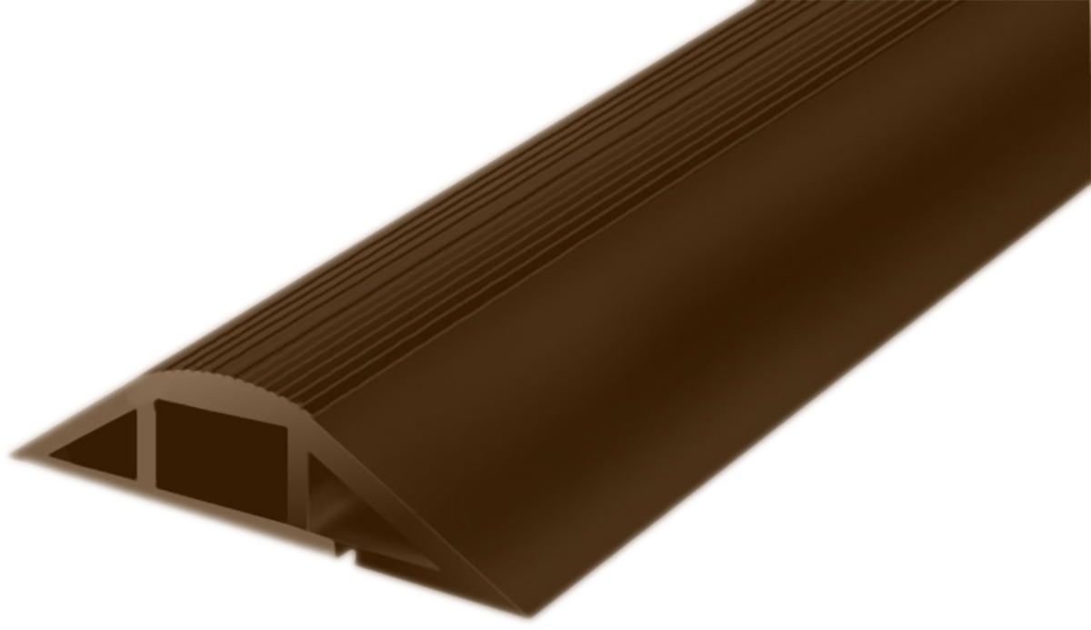 RS PRO 1 m Brown Cable Cover in Polyvinyl Chloride, 7.4 mm ID