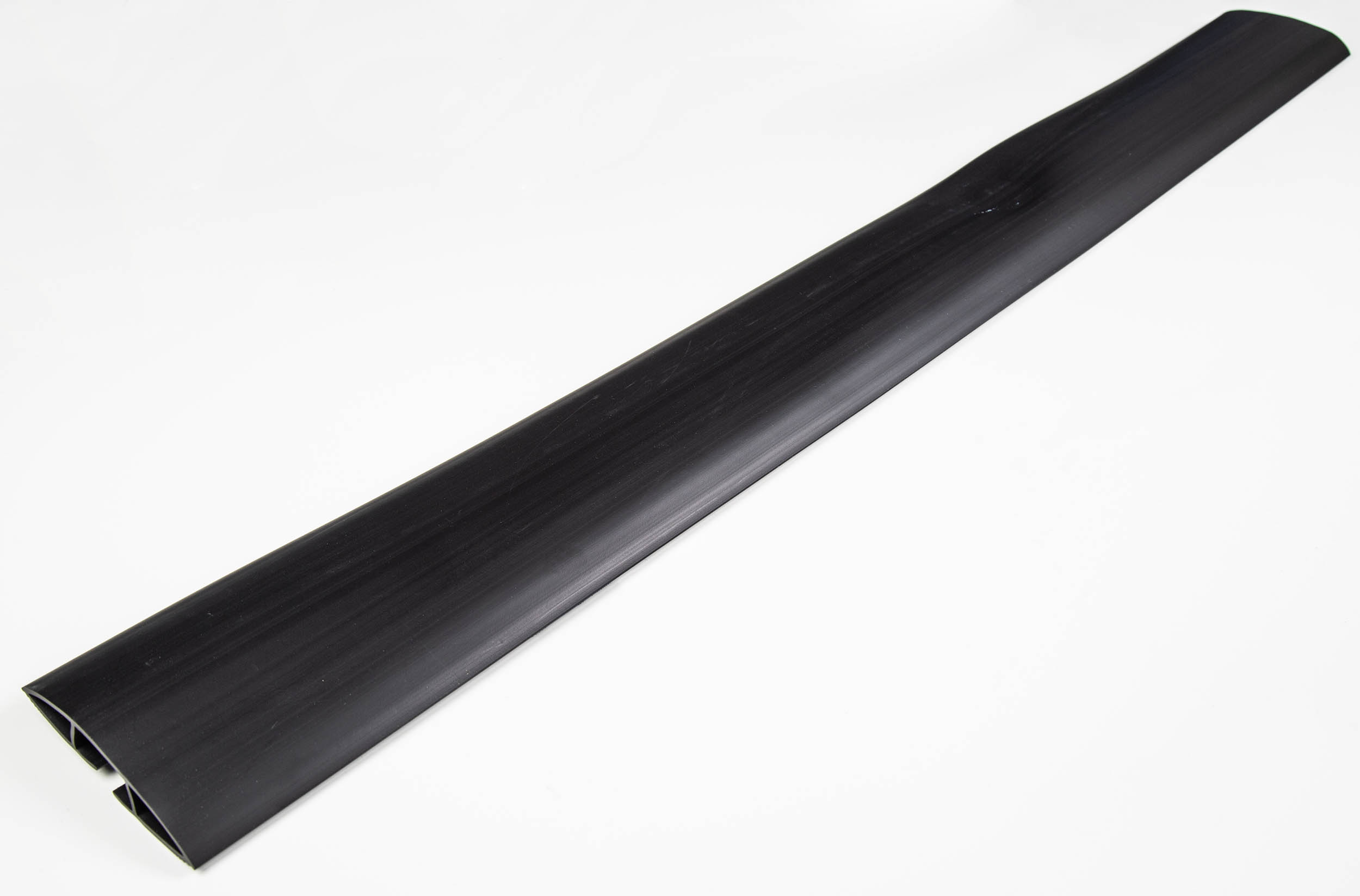 RS PRO 1 m Black Cable Cover in Polyvinyl Chloride, 29.4 mm ID