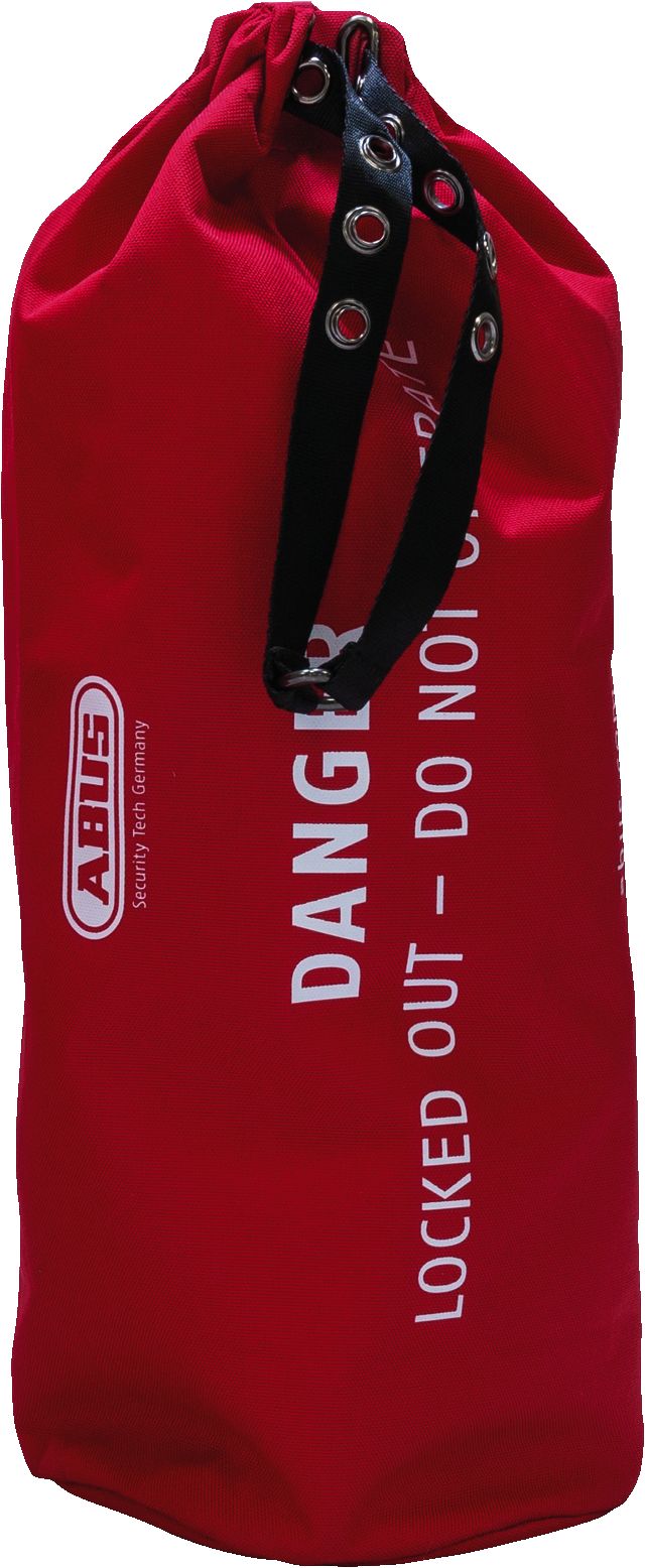 ABUS Red 1-Lock Lockout Polyester Lockout Device, 0.28125 in