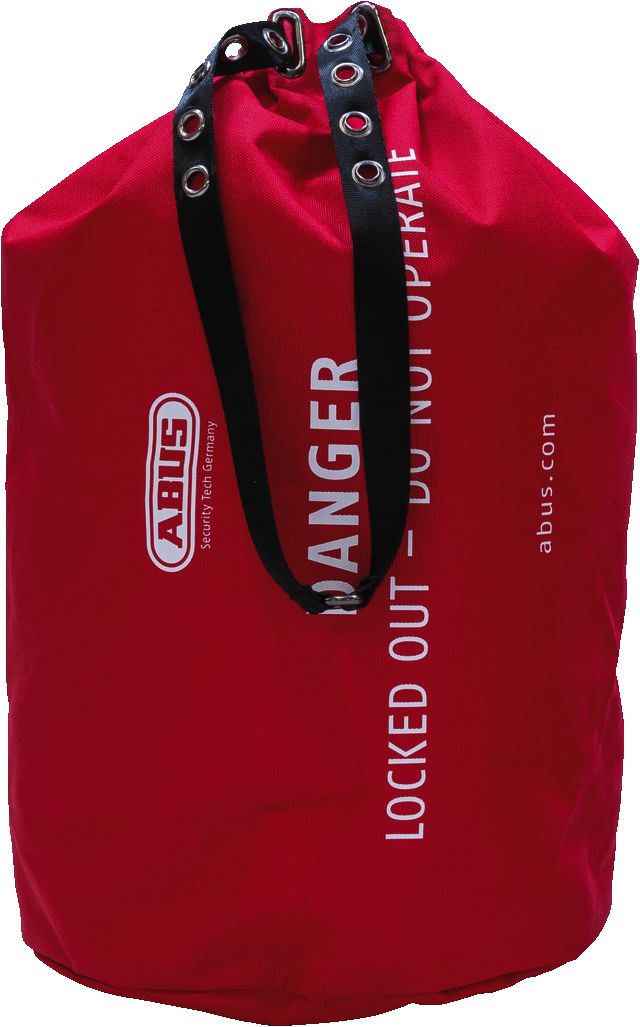 ABUS Red 1-Lock Lockout Polyester Lockout Device
